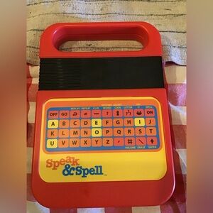 Vintage speak & spell kahootz classic game learning handheld -Preowned